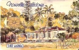 TARJETA DE NUEVA CALEDONIA DE 140 UNITES DE UNA CASA TIRADA 50000 - New Caledonia