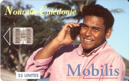 TARJETA DE NUEVA CALEDONIA DE 25 UNITES DE MOBILIS  TIRADA 20000 DEL 11/95 - New Caledonia