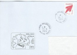 10670  MALAMA HONUA - MAHINA - TAHITI -  2014 - Covers & Documents