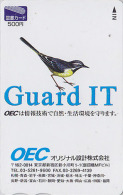 Carte Prépayée Japon / Série OEC - OISEAU - BERGERONNETTE - WAGTAIL BIRD Japan Prepaid Tosho Card - VOGEL - 3475 - Passereaux