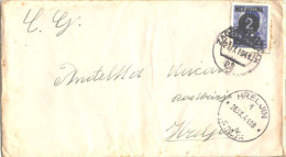 CROATIA  - HRVATSKA - NDH - RAILWAY  Postmark  ZAGREB  SUŠAK  23 - Fužine Via Križiš&#263;e To Hreljin - 1941 - Croatie