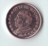 ** 1 CENT 2005 VATICAN PIECE NEUVE ** - Vatican