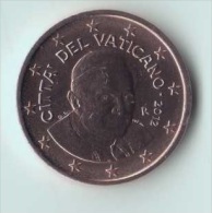 ** 1 CENT 2012 VATICAN PIECE NEUVE ** - Vaticaanstad