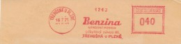 I7508 - Czechoslovakia (1971) Tremosna U Plzne: Benzina (= Petrol) National Company; Sales - Factory III. - Aardolie