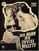 Das Neue Film-Programm Von Ca. 1950  -  "Der Mann Der Zuviel Wußte"  -  Mit James Stewart , Doris Day - Revistas