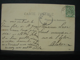 For. 7. Oblitération De Fortune Sur Carte Postale . Blaton Bernissart 1919 - Fortune (1919)