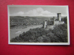 CPSM PHOTO GLACEE  ALLEMAGNE    SCHLOSS STOLZENFELS UND OBERLAHNSTEIN AM RHEIN      NON VOYAGEE - Lahnstein