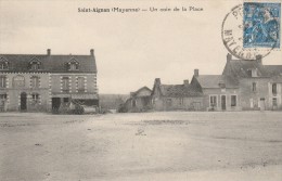 SAINT AIGNAN -53- UN COIN DE LA PLACE - Saint Aignan Sur Roe