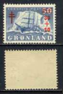 DANEMARK - GROENLAND - GREENLAND - TUBERCULOSE / 1958  TIMBRE POSTE # 31 **  (ref T709) - Ungebraucht