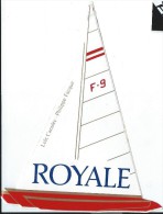 Cigarettes/Royale / Voile/ F-9/ Loïc Caradec /Philippe Facque/ / Vers 1985     ACOL70 - Autocollants