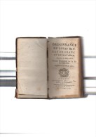 Tarif Général Des Droits De Sorties Et Entrées Du Royaume & Des Provinces,18 Sept.1664.[relié Avec] 4 Ouvrages Du 18e . - 1701-1800