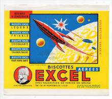 Buvard - Biscottes Excel - Série G - Galaxie 74 - Biscottes