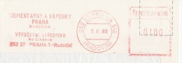 I7520 - Czechoslovakia (1983) 252 27 Praha 512: Cement And Lime Works Prague; Concern. Computing Centre - Computers