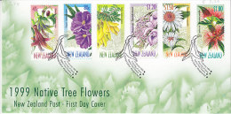 Neuseeland 1999. Native Tree Flowers (5.711) - Covers & Documents