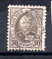 Luxemburg,  MiNr 63 C, Gez 11, Gestempelt, Zahnfehler - 1891 Adolphe De Face