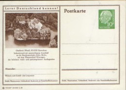 Germany/ Federal Republic- Stationery Postacard Unused - P24 Heuss Type I - Gladbeck,Wasserschloss Wittringen - Postkaarten - Ongebruikt