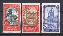 Soudan N°110 - 116 Neufs Sans Gomme Et 120 Neuf Charniere - Nuevos