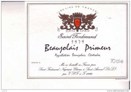 BEAUJOLAIS PRIMEUR - SAINT FERDINAND - 1979 - Beaujolais