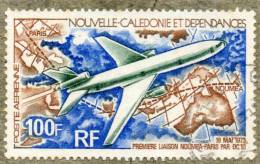 NOUVELLE-CALEDONIE : Aviation : 1ère Liaison Nouméa-Paris En DC 10 - Transport - Avions - - Used Stamps