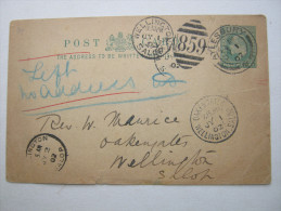 1902, Wellington ,  Postcard - Storia Postale