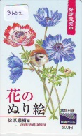 Telecarte Japon OISEAU (3602)    BIRD * JAPAN Phonecard * Vogel TELEFONKARTE - Sperlingsvögel & Singvögel