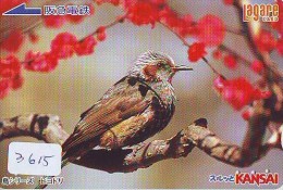 Carte Prépayée Japon* OISEAU (3615)   BIRD * JAPAN Prepaidcard * Vogel KARTE - Sperlingsvögel & Singvögel