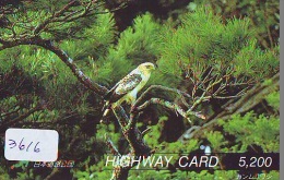 Carte Prépayée Japon* OISEAU (3616)   BIRD * JAPAN Prepaidcard * Vogel KARTE - Sperlingsvögel & Singvögel