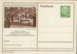 Germany/ Federal Republic- Stationery Postacard Unused - P24 Heuss Type I -Mulheim,Am "Wasserbahnhof" - Cartes Postales - Neuves