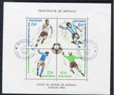 MONACO  1982: CALCIO MONDIALI 1982 BFusato - Used Stamps