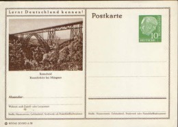 Germany/ Federal Republic- Stationery Postacard Unused - P24 Heuss Type I - Remscheid, Riesen Brücke Bei Müngsten - Cartoline - Nuovi