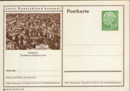 Germany/ Federal Republic- Stationery Postacard Unused - P24 Heuss Type I - Remscheid - Postkaarten - Ongebruikt