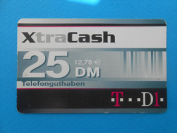 XtraCash T...D1.  25 DM Telefonguthaben ( Germany Prepaid Card ) GSM Remote Prepayee Carte * Deutschland - [2] Mobile Phones, Refills And Prepaid Cards