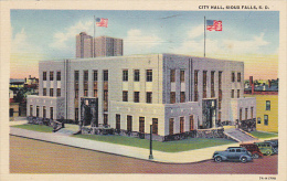 City Hall Sioux Falls South Dakota Curteich 1951 - Sioux Falls