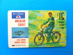 BICYCLE MUSEUM - 1950 Schwinn Panther Cruiser ( TCM Rare Card ) Cycling Vélo Radsport Ciclismo Bike Cycle Bicyclette - Andere & Zonder Classificatie