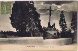 Cpa MONTAIGU LE CALVAIRE AU CLAIRE DE LUNE - Montaigu De Quercy