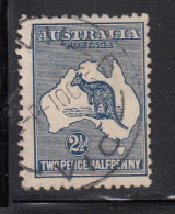 Australia Used Scott #4 2 1/2p Kangaroo And Map - Gebruikt