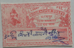 INDE  -  BHARATPUR  STATE  -  COURT  FEE  - - Bahawalpur
