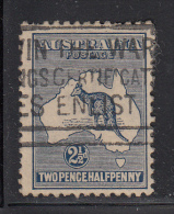 Australia Used Scott #46 2 1/2p Kangaroo And Map - Gebruikt