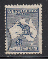 Australia Used Scott #46 2 1/2p Kangaroo And Map - Gebruikt