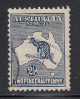 Australia Used Scott #46 2 1/2p Kangaroo And Map - Oblitérés