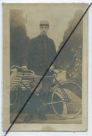 Carte Photo - Cycliste,vélo Ancien- - Ciclismo