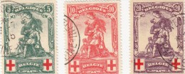 België Mi Cat 104/106 Echt Of Vals??? - 1914-1915 Croix-Rouge