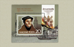 Hungary 1983. Martin Luther Sheet MNH (**) Michel: Block 165A / 5.50 EUR - Neufs