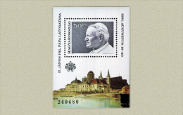 Hungary 1991. II. John Paul Pope Sheet MNH (**) Michel: Block 215A / 6.50 EUR - Nuevos