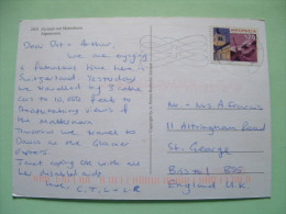 Switzerland 2001 Postcard "Zermatt Matterhorn Cervin Mountain" To England - Church Violin Violon Music - Cartas & Documentos
