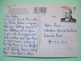 Great Britain 1995 Postcard "Notre Dame - Paris" To England - Rowland Hill - Penny Postage - Cartas & Documentos