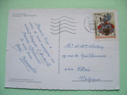 Austria 1982 Postcard "Linz Donau Church" To Belgium - Arms Eagle - Brieven En Documenten