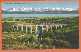 JMI-16 Boudry, Le Viaduc De Chemin De Fer Et Les Alpes. Areuse. Non Circulé. Circ. Sous Enveloppe, Mention Sept. 1930 - Boudry