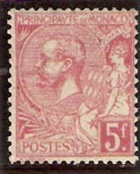 1891-94 Yvert 21** 5.-fr Rose/vert Neuf - Neufs