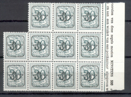 OCB PRE786A - 30 Ct Blok Van 11  -  16 Tanden  Postfris ** MNH - 1951-1975 Heraldieke Leeuw